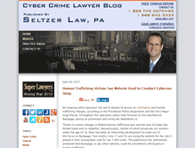 Tablet Screenshot of cybercrimelawyerblog.com